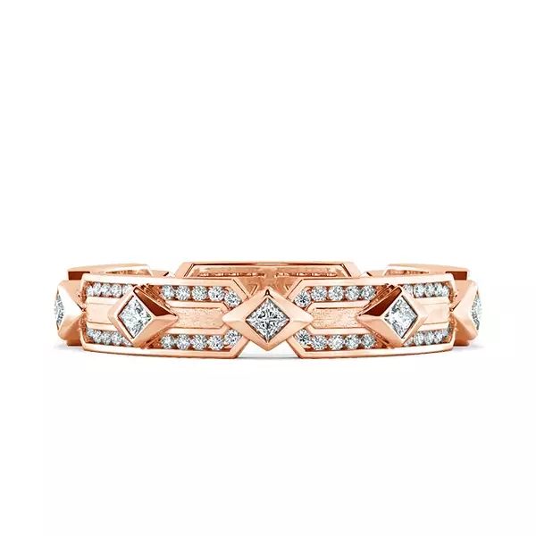 Nhẫn cưới nam Eternity Geometric NCC0024